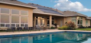 Solar pool heating