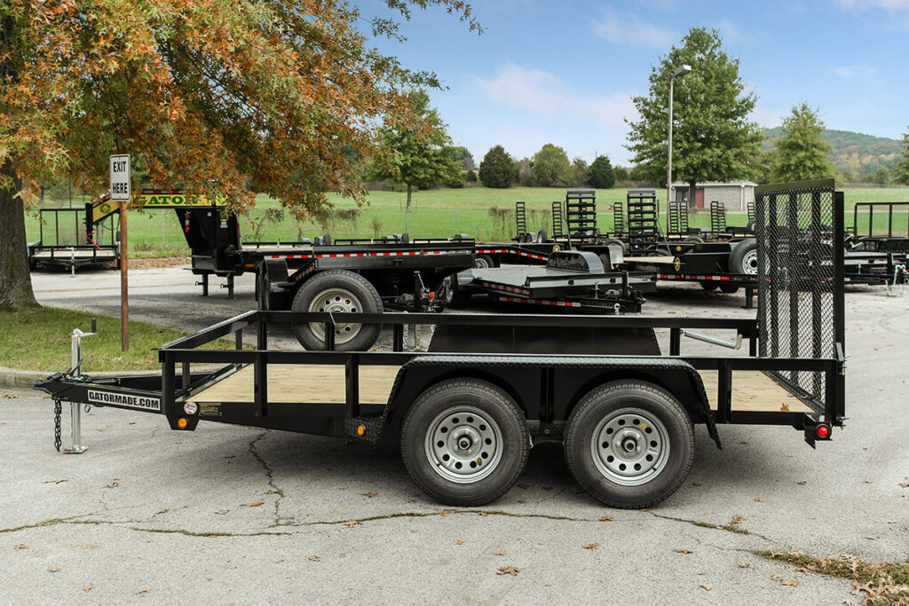 single axle tipping trailer